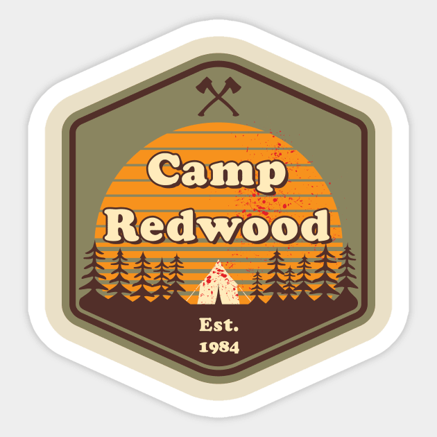 Camp Redwood Sticker by NobleTeeShop